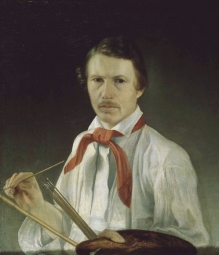 Тыранов Алексей Васильевич (1808-1859) , Автопортрет , Государственный Русский музей , холст, масло , 71,5 х 64 см 