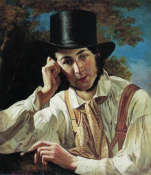 Теребенёв Михаил Иванович (1795-1866) , Автопортрет , Государственный Русский музей , холст, масло , 67 х 58,5 см
