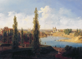 Садовников Василий Семёнович (1800-1879) , Вид Вильно , 1848 год  , холст, масло