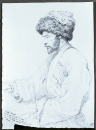 Гагарин Григорий Григорьевич (1810-1893) , Хаджи-Мурат. Тифлис , Государственный Русский музей , 1852 год  , Бумага, граф. карандаш