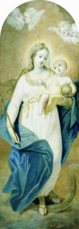 Аргунов Иван Петрович (1729-1802) , Богоматерь , Государственный Русский музей , 1753 год  , холст, масло , 202 х 70,7 см