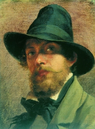Бронников Фёдор Андреевич (1827-1902)  , Автопортрет , 1856 год  , холст, масло