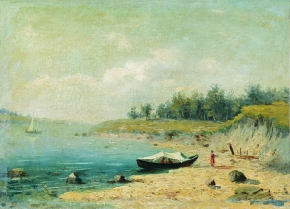 Васильев Фёдор Александрович (1850-1873) , Берег Волги , 1870 год  , холст, масло