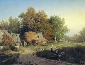 Васильев Фёдор Александрович (1850-1873) , Деревня , 1869 год  , холст, масло , 61х83 см