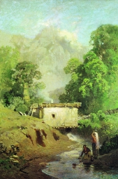 Васильев Фёдор Александрович (1850-1873) , Крымский пейзаж , Государственная Третьяковская галерея , 1873 год 