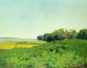 Васильев Фёдор Александрович (1850-1873) , Мокрый луг , 1872 год  , холст, масло