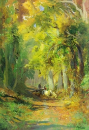 Васильев Фёдор Александрович (1850-1873) , Осенний лес , 1873 год 