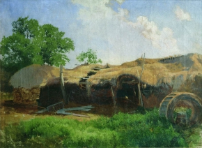 Васильев Фёдор Александрович (1850-1873) , Сараи , 1870 год  , холст, масло