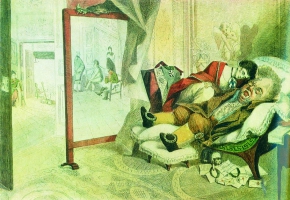 Венецианов Алексей Гаврилович (1780-1847) , Вельможа , 1808 год  , бумага, пастель