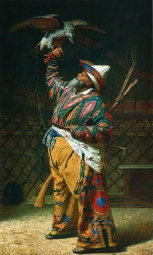Верещагин Василий Васильевич (1842-1904) , Богатый киргизский охотник с соколом , 1871 год  , холст, масло , 113 х 72,2 см