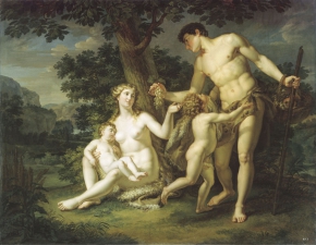 Иванов Андрей Иванович (1775-1848) , Адам и Ева с детьми под деревом , Государственный Русский музей , 1803 год  , холст, масло , 161 x 208 см