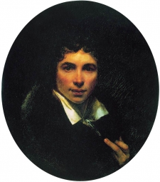 Кипренский Орест Адамович (1782-1836) , Автопортрет , Галерея Уффици (Galleria degli Uffizi)  , 1820 год  , холст, масло
