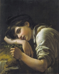 Кипренский Орест Адамович (1782-1836) , Молодой садовник , Государственный Русский музей , 1817 год  , холст, масло , 62 х 49,5 см