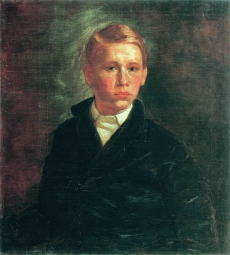 Корзухин Алексей Иванович (1835-1894) , Автопортрет , Государственный Русский музей , 1850 год  , холст, масло