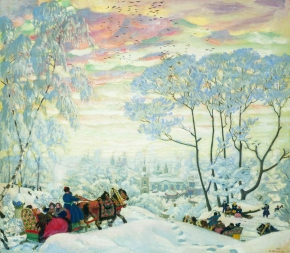 Кустодиев Борис Михайлович (1878-1927) , Зима