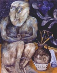 Гончарова Наталья Сергеевна (1881–1962) , Каменная баба , 1908 год  , холст, масло