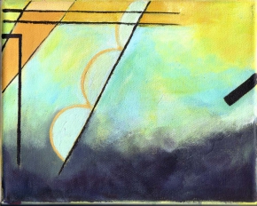 Кандинский Василий Васильевич (1866-1944) , Желтое-красное-синее. Фрагмент , 1825 год  , холст, масло , 127 × 200 см