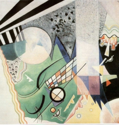 Кандинский Василий Васильевич (1866-1944) , Зеленая композиция , Национальная галерея искусств Вашингтона , 1923 год  , картон, масло