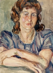 Лентулов Аристарх Васильевич (1882-1943) , Женский портрет , холст, масло