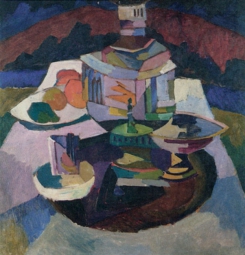 Лентулов Аристарх Васильевич (1882-1943) , Натюрморт. Самовар , холст, масло