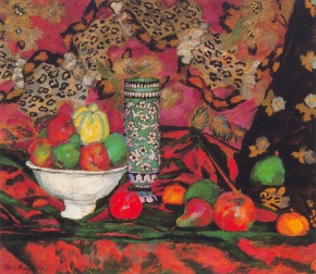 Машков Илья Иванович (1881-1944) , Натюрморт с фруктами , 1908 год  , холст, масло