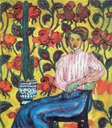 Машков Илья Иванович (1881-1944) , Портрет В.П. Виноградовой , 1909 год  , холст, масло , 144 х 128 см
