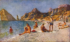 Машков Илья Иванович (1881-1944) , Симеизский пляж , 1920 год  , холст, масло
