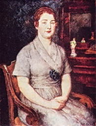 Машков Илья Иванович (1881-1944) , Портрет жены художника Марии Ивановны Машковой , 1923 год  , холст, масло