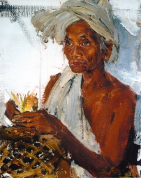 Фешин Николай Иванович (1881-1955) , Женщина с острова Бали , Арт-фонд семьи Филатовых (ART RUSSE)  , 1939 год  , холст, масло