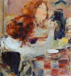 Фешин Николай Иванович (1881-1955) , Золотые волосы , Приморская государственная картинная галерея , 1914 год  , холст, масло