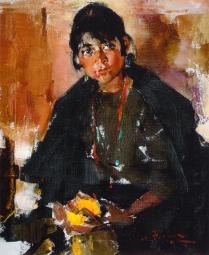 Фешин Николай Иванович (1881-1955) , Индейская девушка , Арт-фонд семьи Филатовых (ART RUSSE)  , 1933 год  , холст, масло