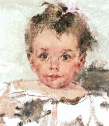 Фешин Николай Иванович (1881-1955) , Малышка Ия , 1910 год  , холст, масло