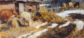 Фешин Николай Иванович (1881-1955) , Пейзаж , 1910 год  , холст, масло