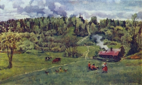 Юон Константин Фёдорович (1875-1958) , Зелёный май , Частное собрание , 1917 год  , холст, масло
