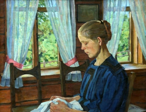 Юон Константин Фёдорович (1875-1958) , Портрет Шуры , Вологодская областная картинная галерея (ВОКГ)  , 1930 год  , холст, масло