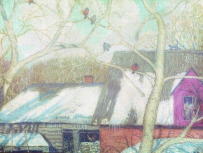 Крымов Николай Петрович (1884-1958)  , К весне , Государственная Третьяковская галерея , 1907 год  , холст, масло , 52 x 71 см.