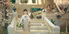 Котарбинский Василий Александрович (1849-1921) , Римская красавица , холст, масло