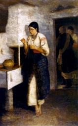 Пимоненко Николай Корнильевич (1862-1912) , Сваты , Частное собрание , 1890-е год  , холст, масло