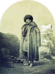 Тимм Василий Фёдорович (1820-1895) , Генерал-лейтенант С.А. Хрулев , Бумага на картоне, акварель, белила, гр. карандаш.