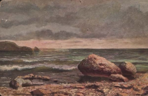 Ендогуров Иван Иванович (1861-1898) , Морской вид , Частное собрание , 1890-е год  , бумага, акварель