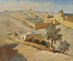 Горбатов Константин Иванович (1876-1945)  , Иерусалим , Частное собрание , 1935 год  , холст, масло , 70 x 86 см