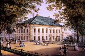 Беггров Карл Петрович (1799-1875) , В Летнем саду , 1826 год  , бумага, акварель