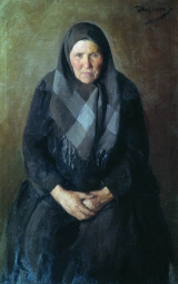 Куликов Иван Семёнович (1875-1941)  , Портрет матери , Дом-музей И.С. Куликова  , 1896 год  , холст, масло