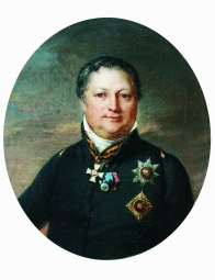 Тропинин Василий Андреевич (1776-1857) , Портрет графа И.И. Моркова , 1813 год  , холст, масло