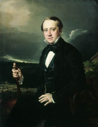 Тропинин Василий Андреевич (1776-1857) , Портрет А. Сапожникова , холст, масло