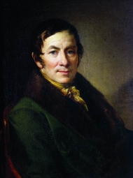 Тропинин Василий Андреевич (1776-1857) , Мужской портрет , холст, масло
