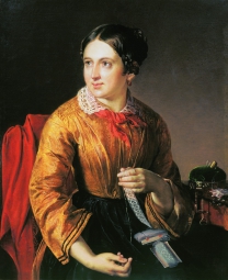 Тропинин Василий Андреевич (1776-1857) , За прошивками , холст, масло