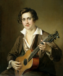 Тропинин Василий Андреевич (1776-1857) , Гитарист , Национальная галерея Армении  , 1820-е год  , холст, масло , 86 x 69 см
