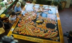 Гигантское панно стало символом фестиваля «Золотая хохлома» в Нижегородской области