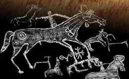 Древние петроглифы Хакасии